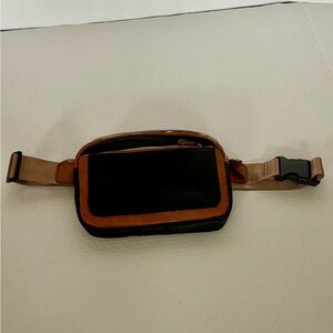 Elegant Black and Tan Women's Crossbody Bag